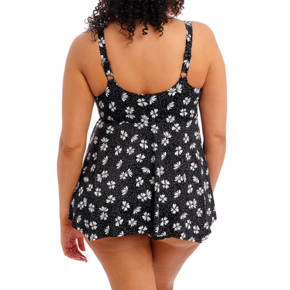 Elomi Plain Sailing Tankini Top - Black Daisy