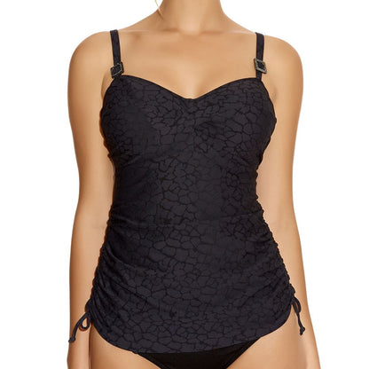 Fantasie Montreal Twist Front Tankini Top - Black