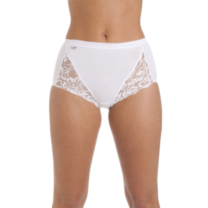 La Marquise Lace Maxi Brief (3 Pack) - White