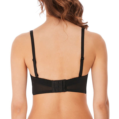Freya Cameo Deco Strapless Moulded Bra - Black