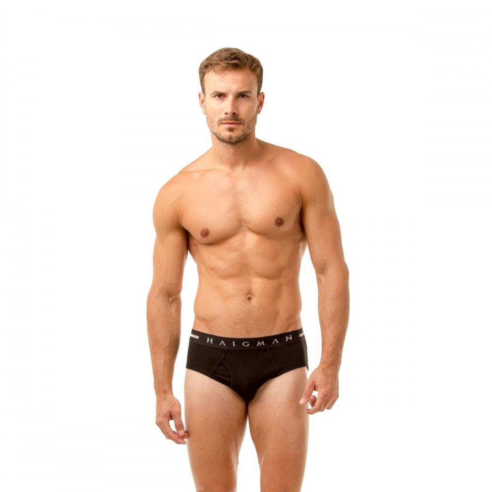 Haigman Mens Briefs (3 Pack) - Black