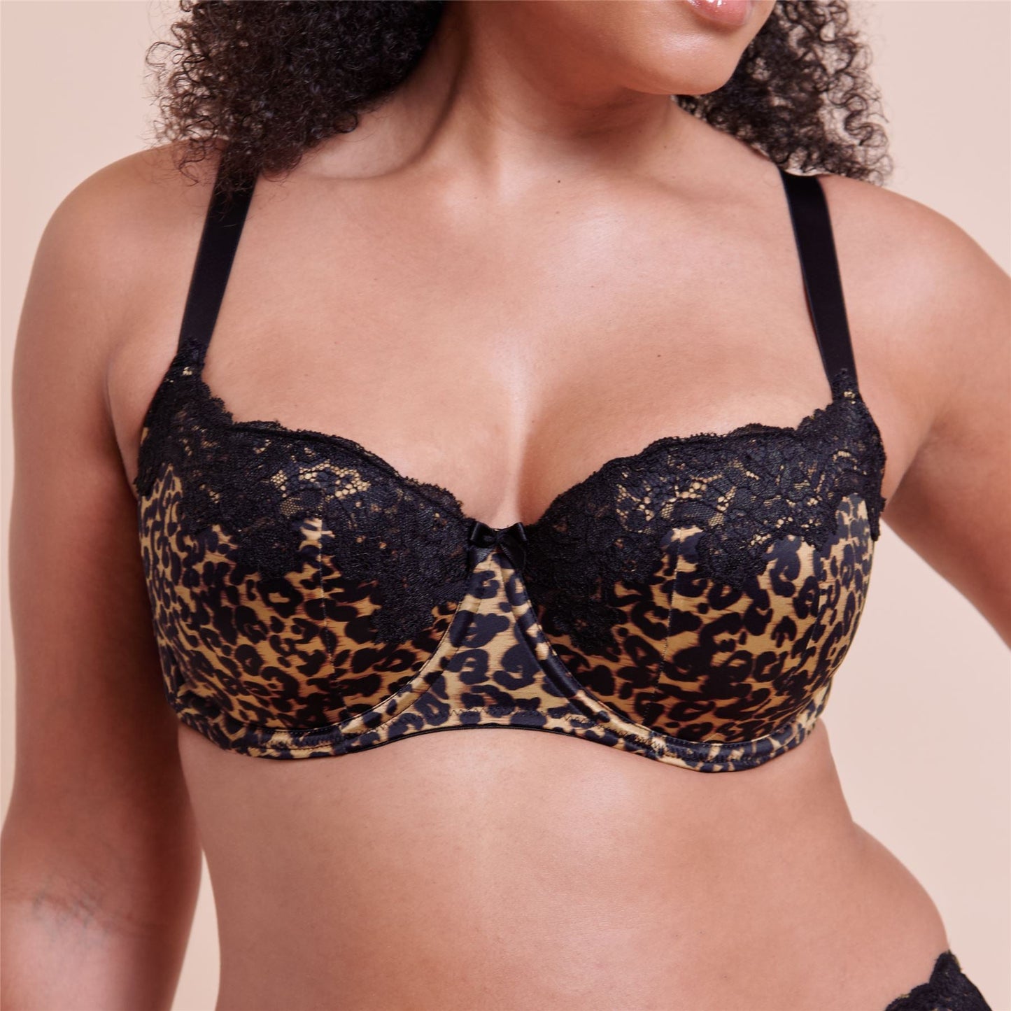 Curvy Kate Boost Lace Balcony Bra - Leopard Print Curvy Kate