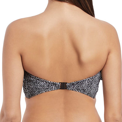 Freya Run Wild Frill Bandeau Bikini Top - Black