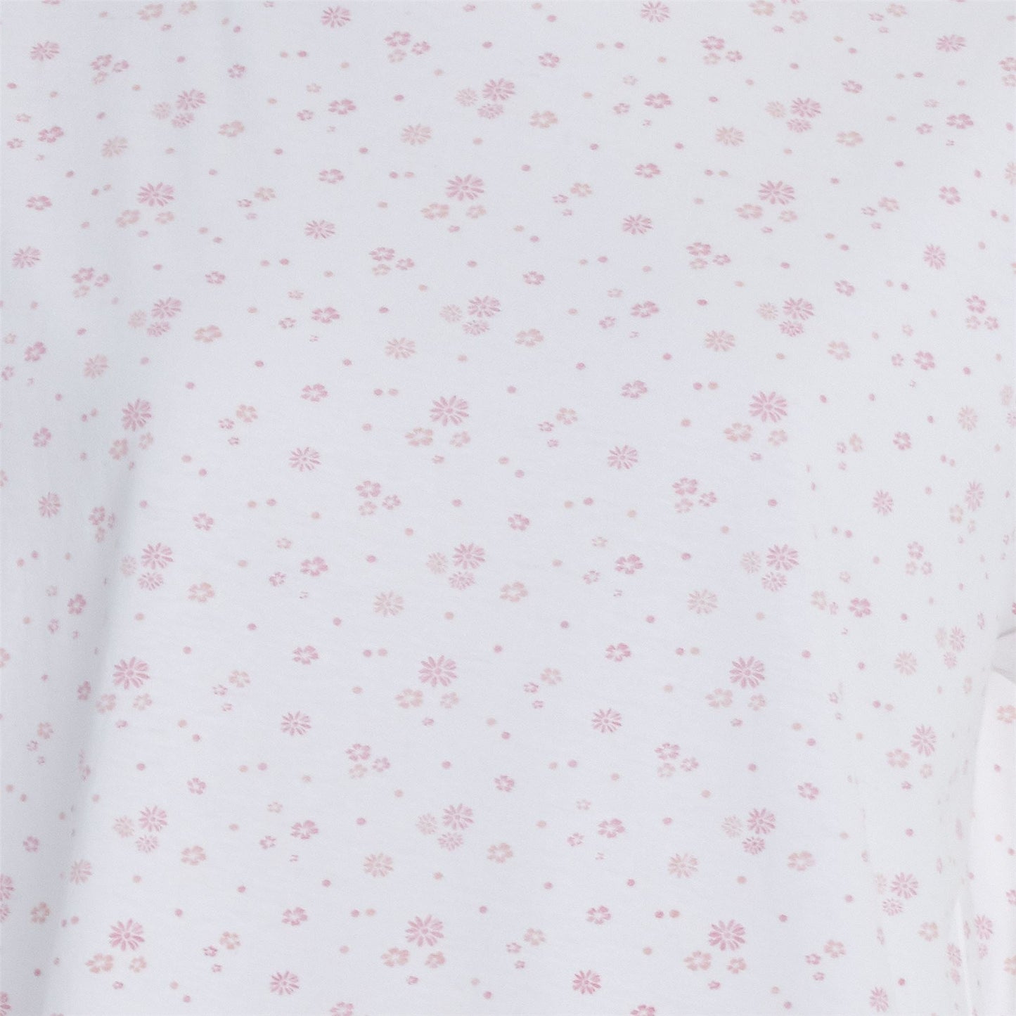 Cottonique Short Sleeve Floral Nightdress - White/Pink Cottonique