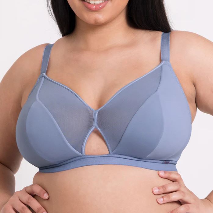 Curvy Kate Get Up and Chill Bralette - Slate Blue