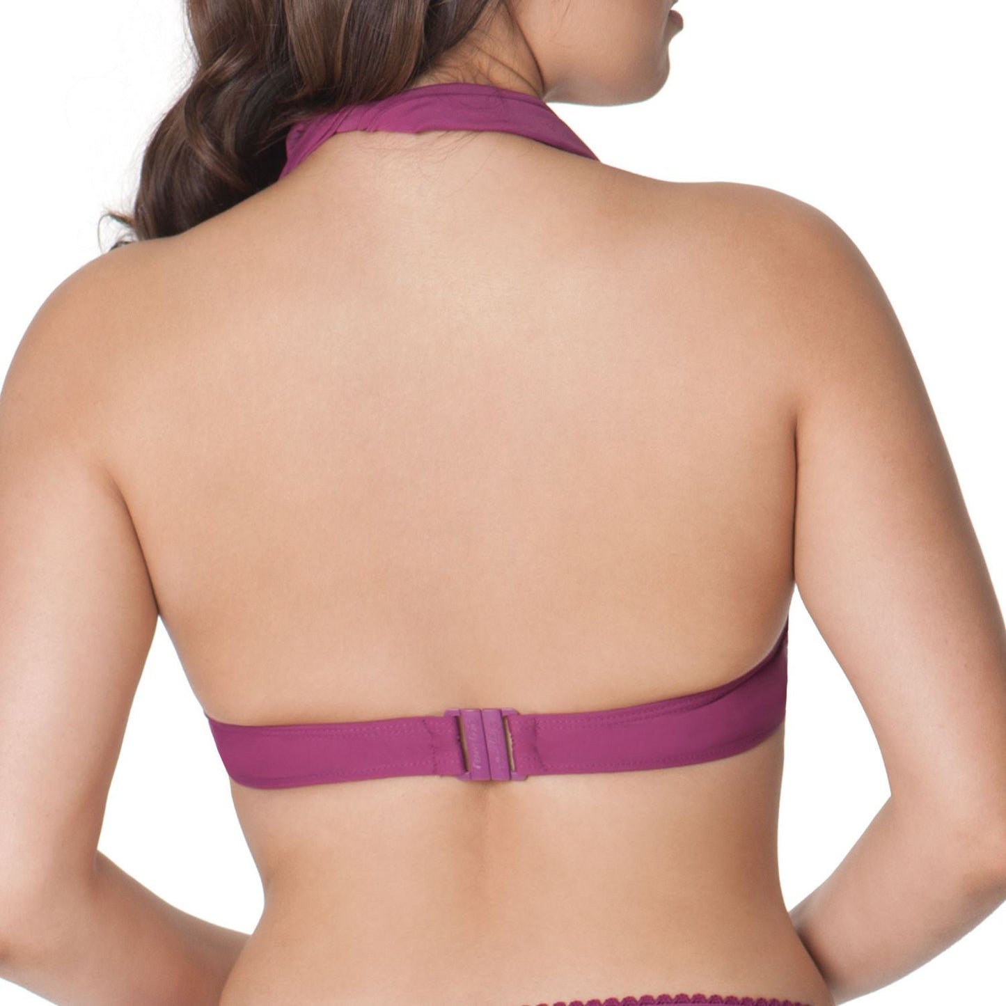 Curvy Kate Jetty Halter Bikini Top - Berry