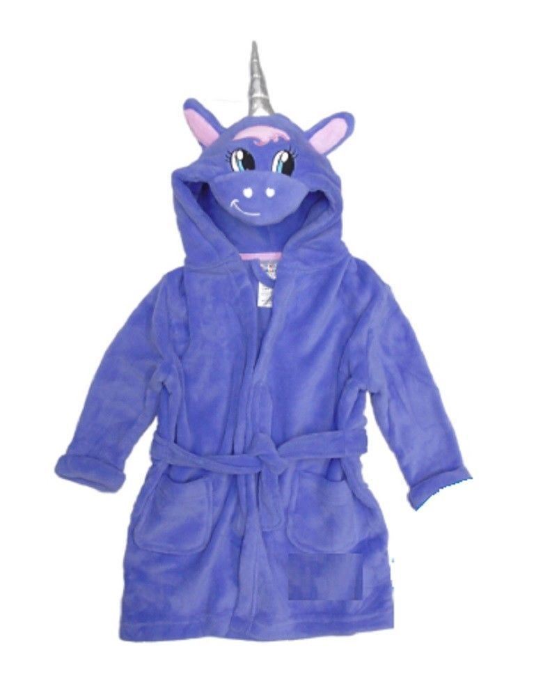 Animal Crazy Kids Unicorn Robe - Lilac