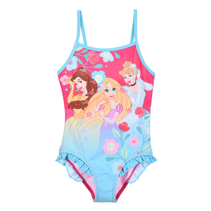 Girls Disney Princess Swimsuit - Fushia