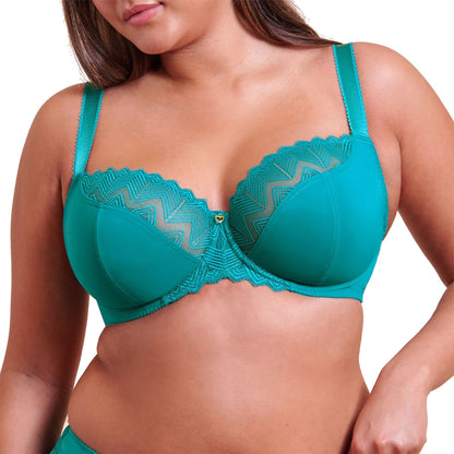 Curvy Kate Wild One Balcony Bra - Teal Blue Curvy Kate