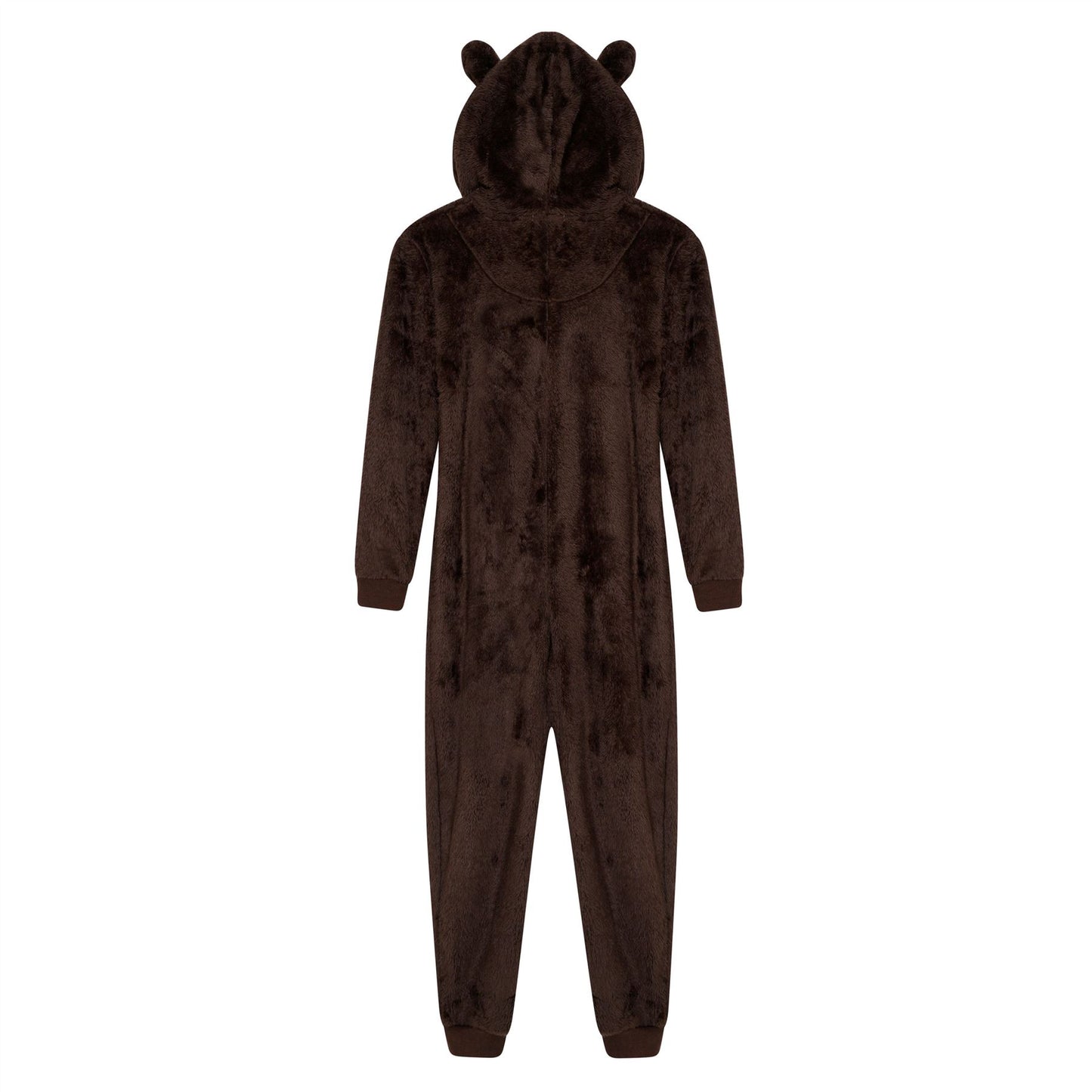 Loungeable Mens Fleece Bear Onesie - Brown