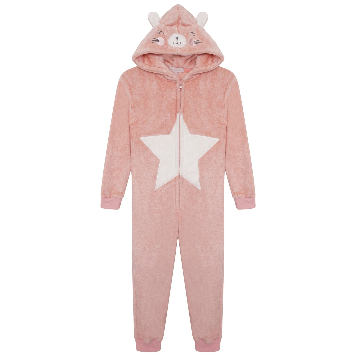 Nifty Kids Bunny Fleece Onesie - Pink