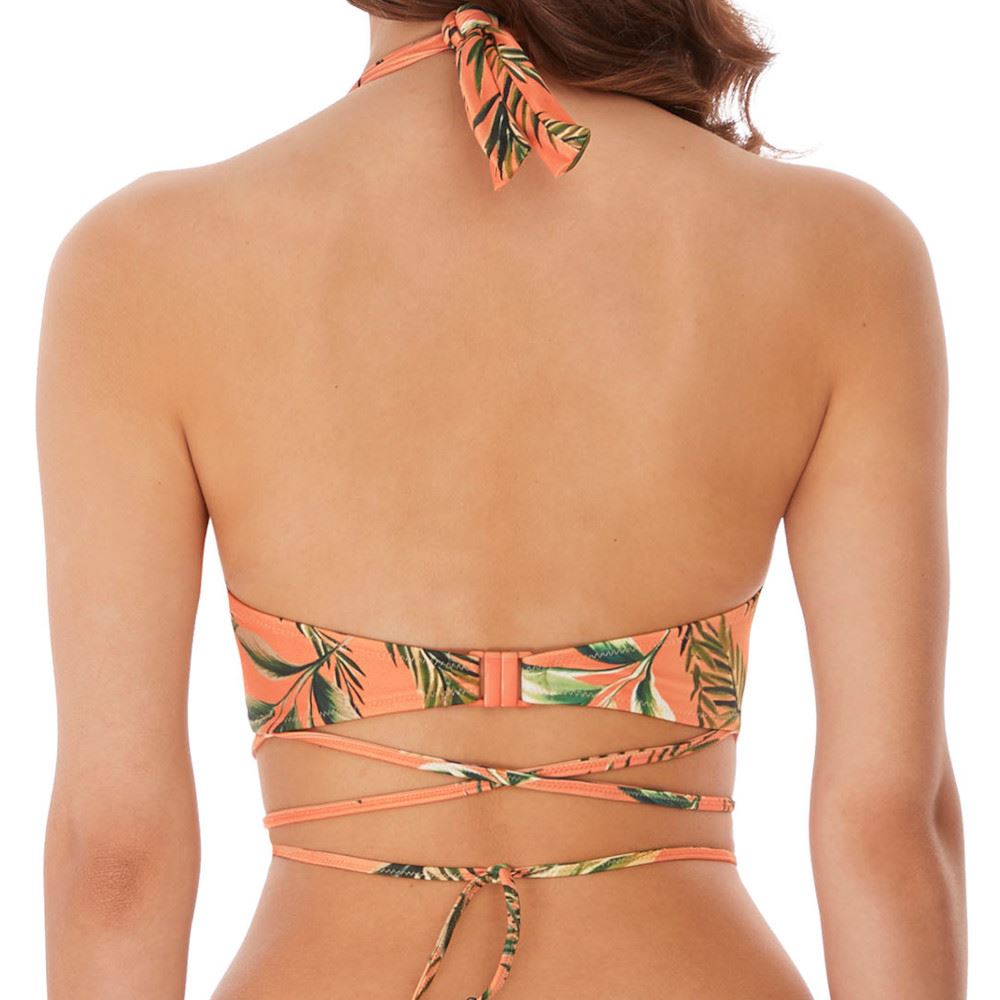 Freya Birds In Paradise Halter Bikini Top - Cantaloupe