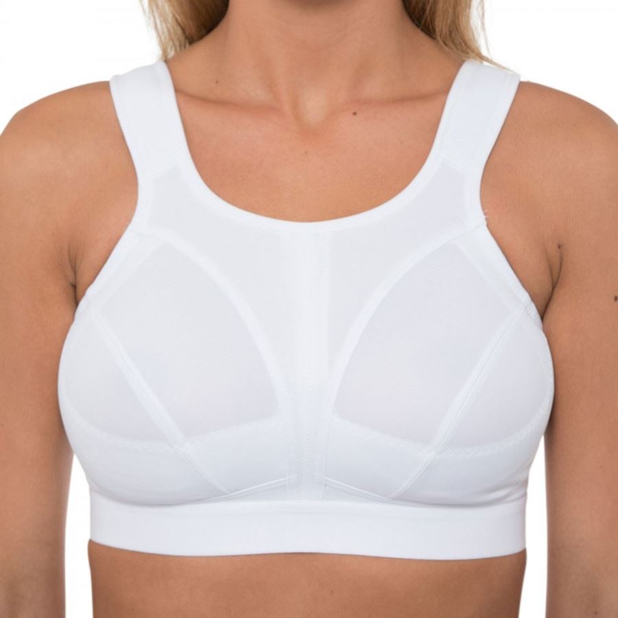 Gemm Crop Top Sports Bra - White