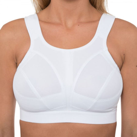 Gemm Crop Top Sports Bra - White