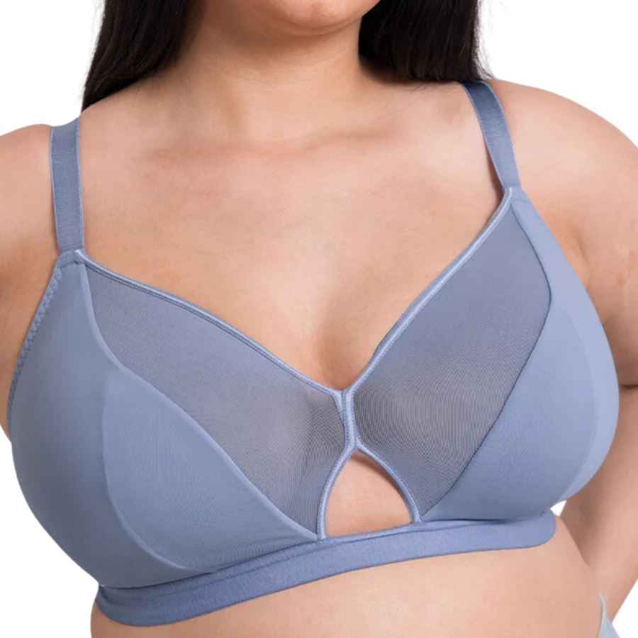 Curvy Kate Get Up and Chill Bralette - Slate Blue
