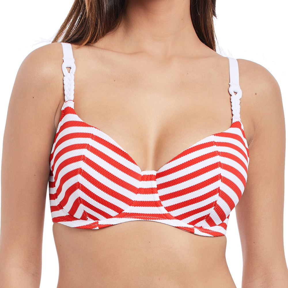 Freya Drift Away Sweetheart Padded Bikini Top - Red