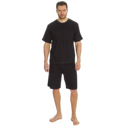 Cargo Bay Mens Contrast Stripe Pyjamas - Black/Charcoal