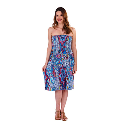 Pistachio Paisley 3 In 1 Dress - Blue