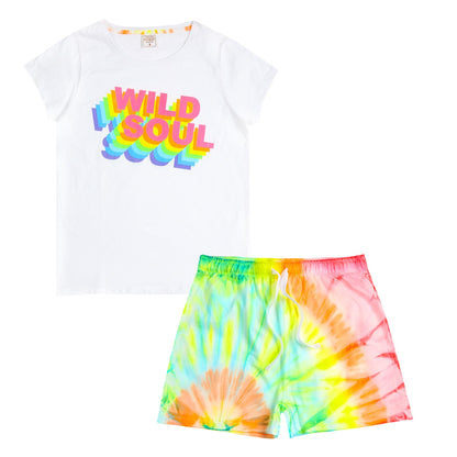 Forever Dreaming Womens 'Wild Soul' Pyjama Set - Tie Dye