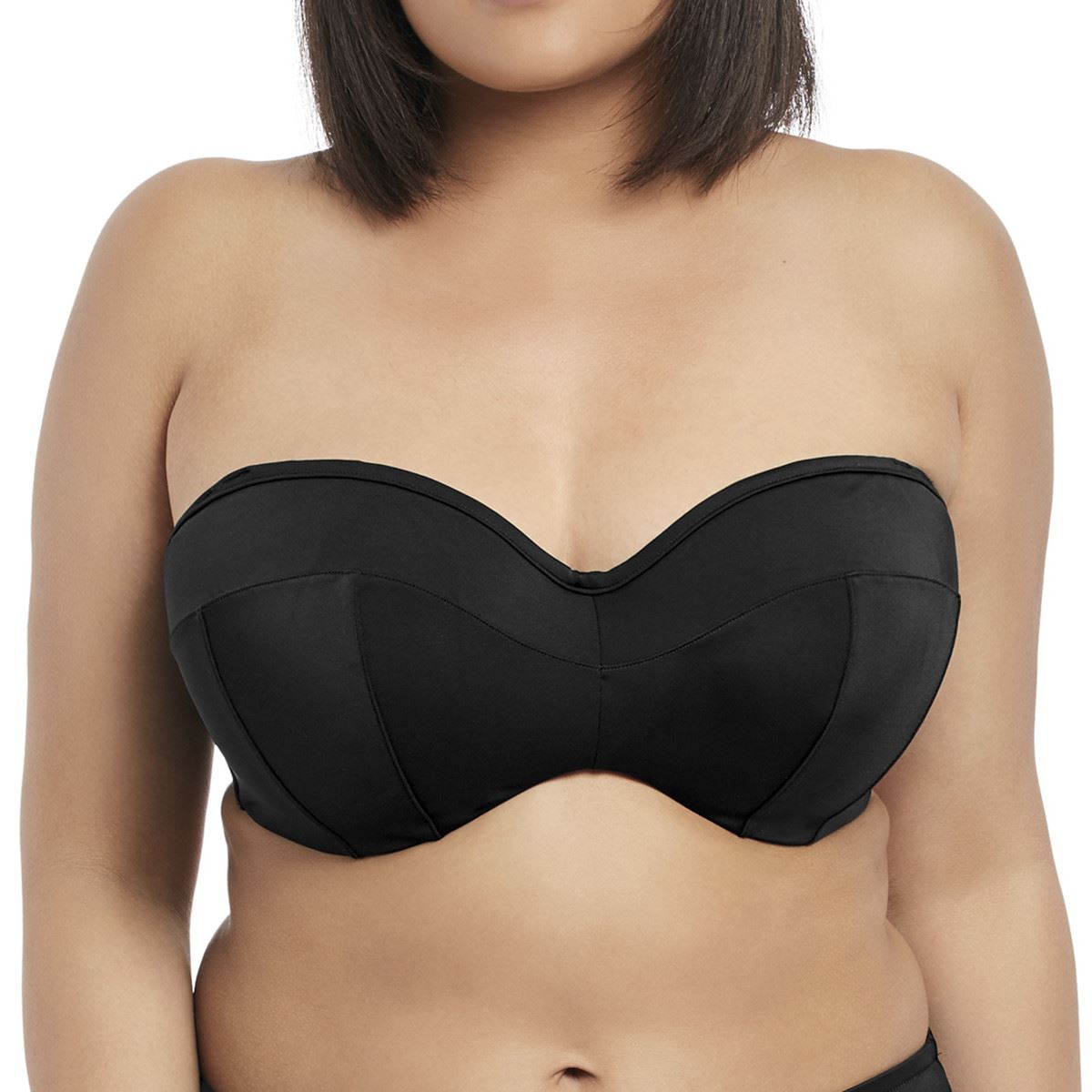 Elomi Essentials Bandeau Bikini Top - Black