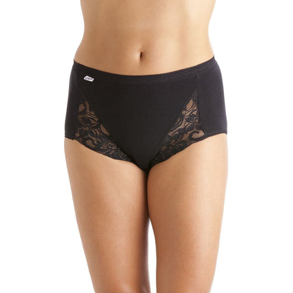 La Marquise Lace Maxi Brief (3 Pack) - Black