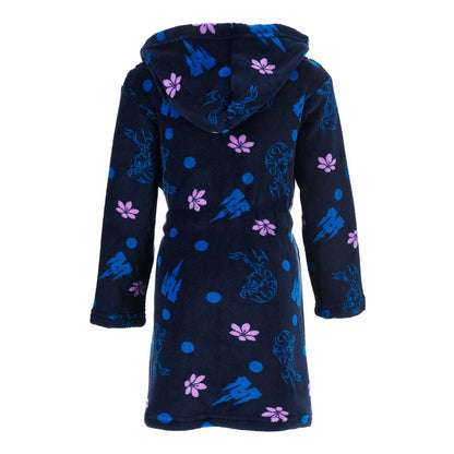 Kids Disney Frozen Elsa Fleece Robe - Navy