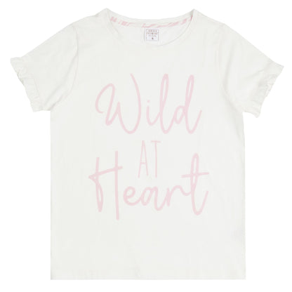 Forever Dreaming Womens 'Wild At Heart' Pyjama Set - Winter White