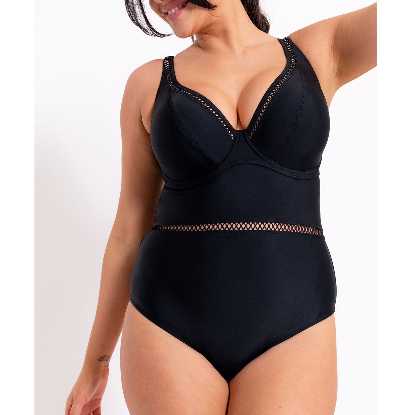Curvy Kate First Class Plunge Swimsuit - Black