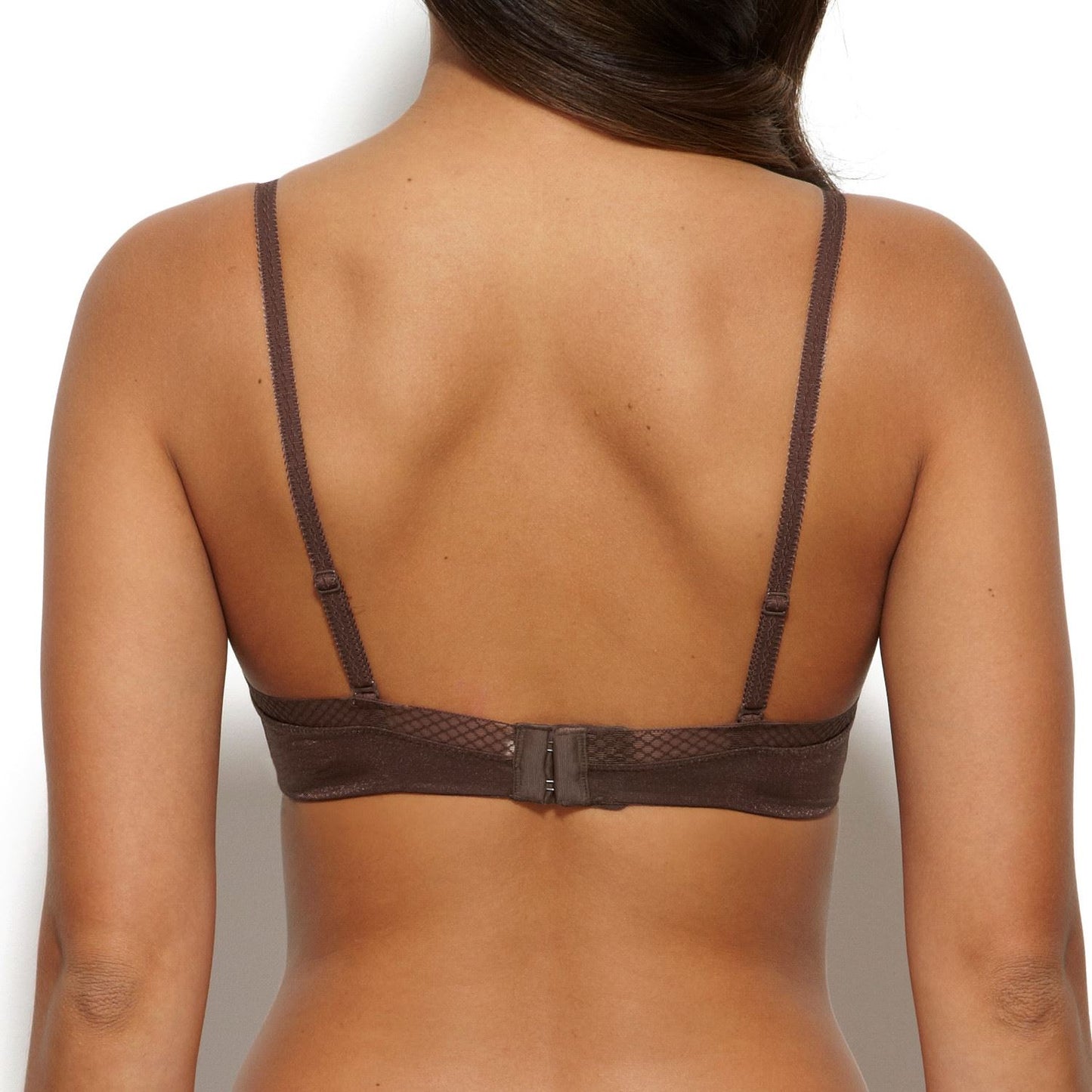 Gossard Glossies Sheer Bra - Rich Brown