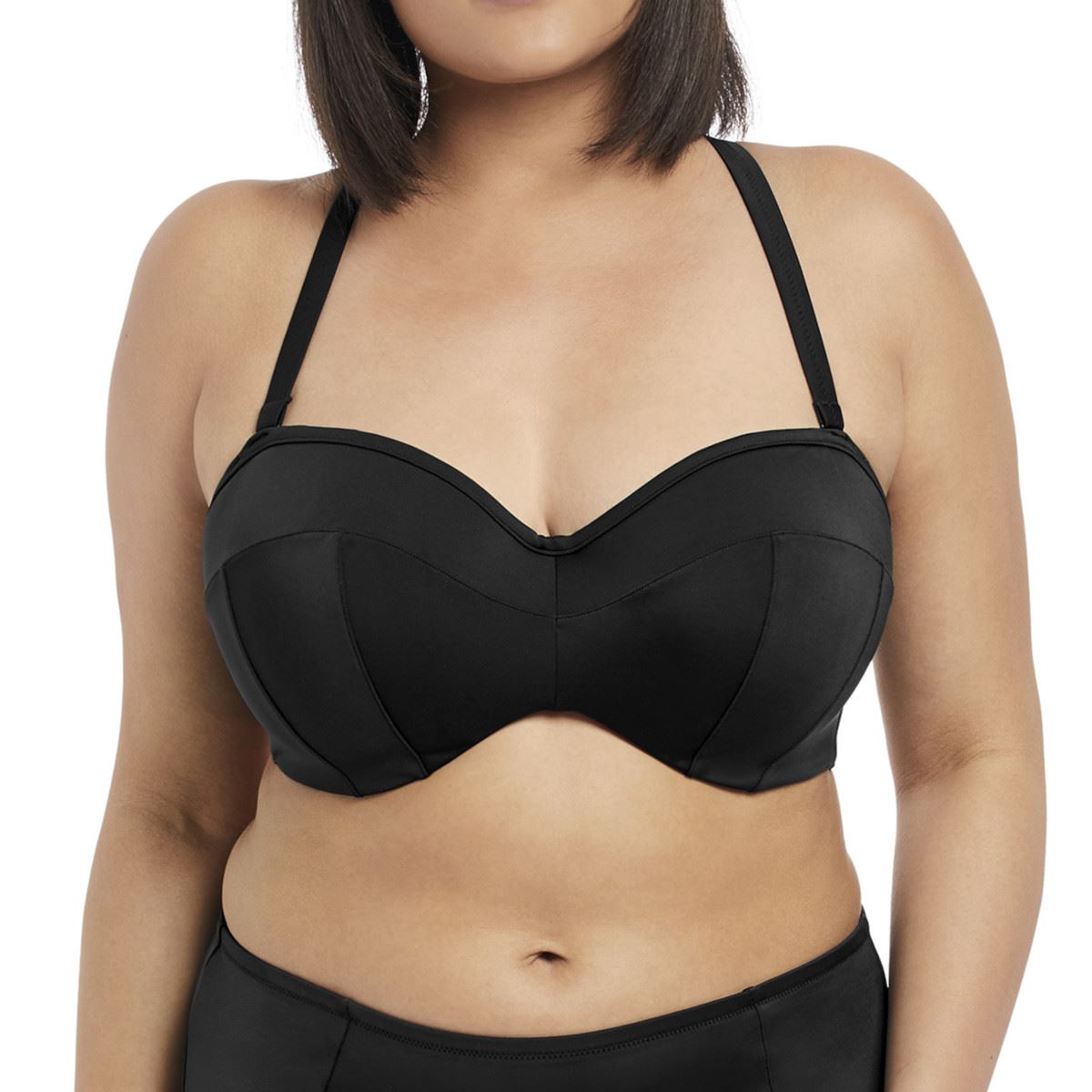 Elomi Essentials Bandeau Bikini Top - Black