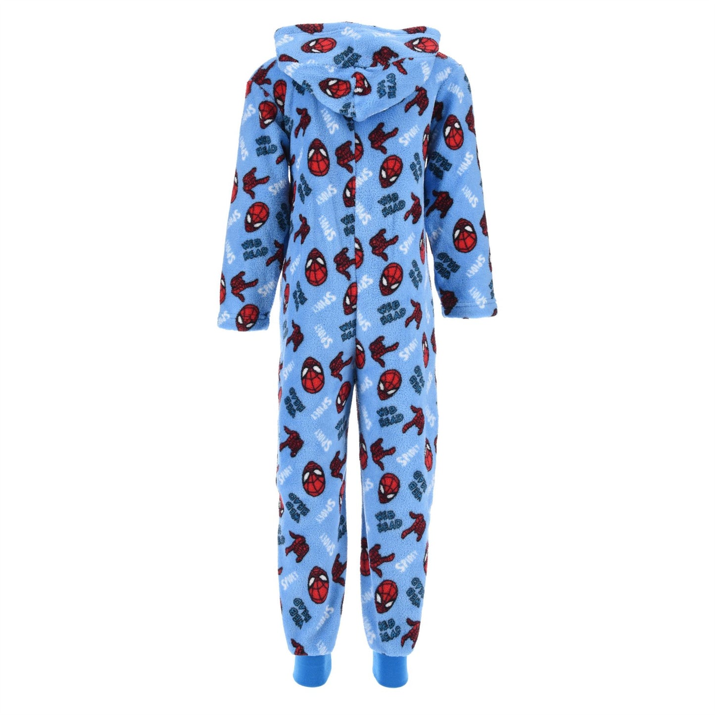 Kids Spiderman Fleece 'Spidey' Onesie - Blue