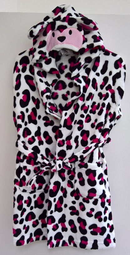 Animal Crazy Kids Leopard Print Robe