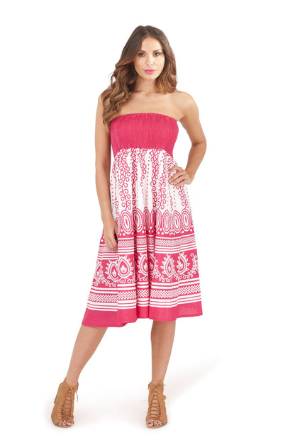 Pistachio Swirl/Vine Dress/Skirt - Pink