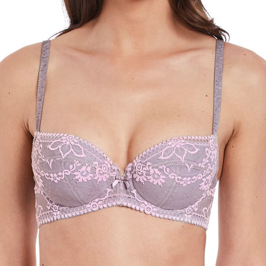 Wacoal Frivole Balcony Bra - Grey Smoke