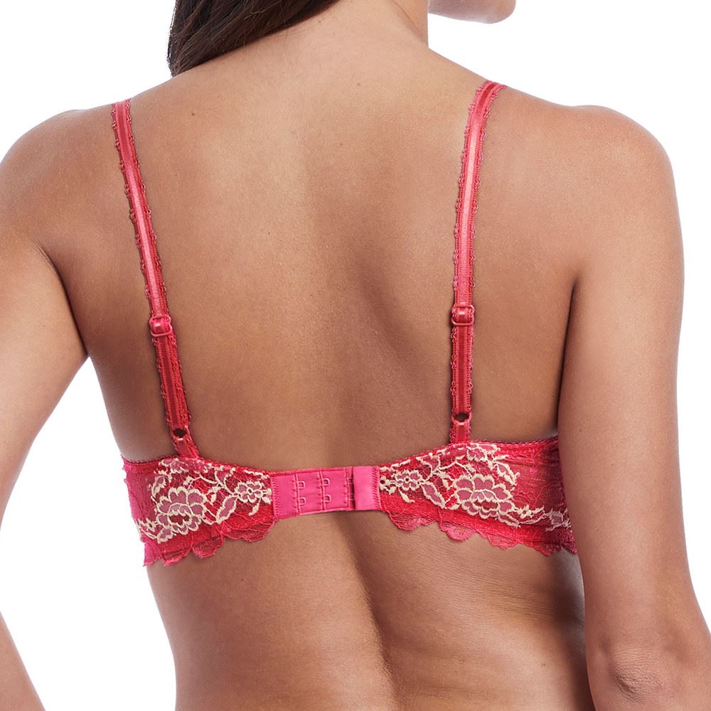 Wacoal Lace Perfection Plunge Push Up Bra - Honeysuckle Wacoal
