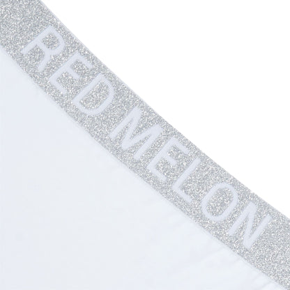 Red Melon Girls Crop Top Bra And Brief Set - White