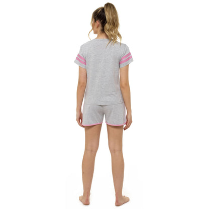 Follow That Dream Womens 'Amour' Pyjama and Shorts Set - Grey