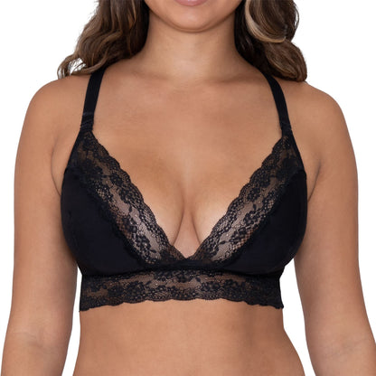 Curvy Kate Twice the Fun Reversible Bralette - Black/Pink