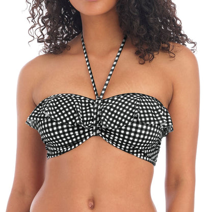 Freya Check In Bandeau Bikini Top - Monochrome Freya Swimwear