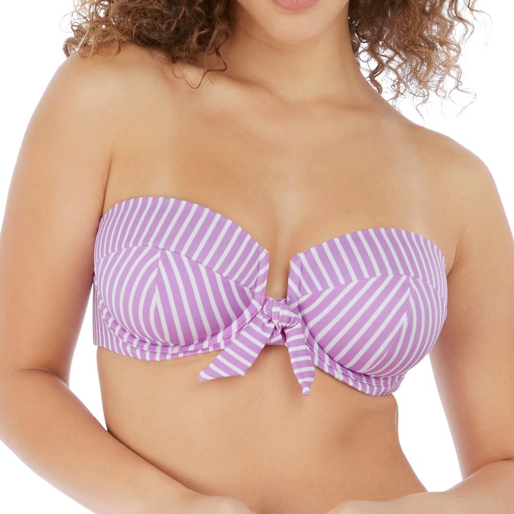 Freya Beach Hut Bandeau Bikini Top - Cassis