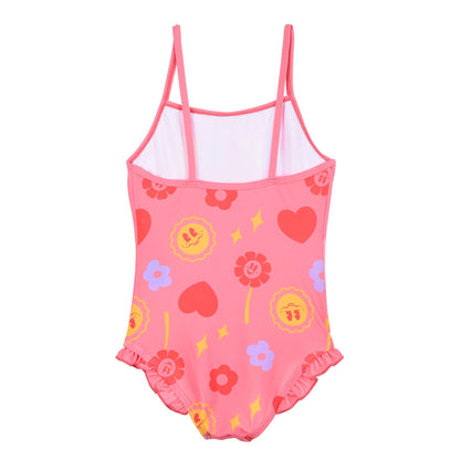 Girls Paw Patrol 'Pawsome Friendships Grow' Swimsuit - Coral
