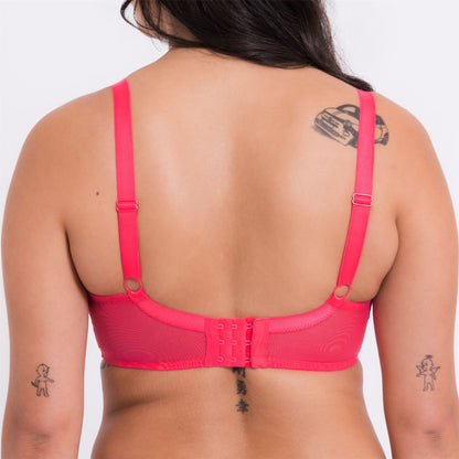 Curvy Kate Lifestyle Plunge Bra - Bright Pink