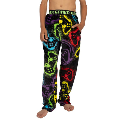 Cargo Bay Boys 'Gamer' Fleece Lounge Pants - Black Cargo Bay