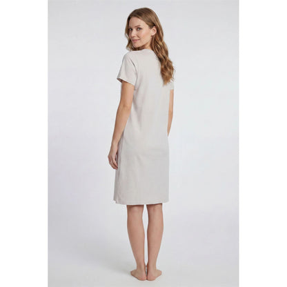 Gaubert Womens 'Worry Less Live More' Nightdress - Beige Gaubert