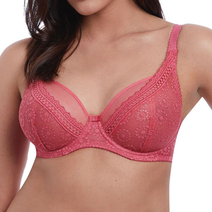 Freya Love Note High Apex Bra - Rose