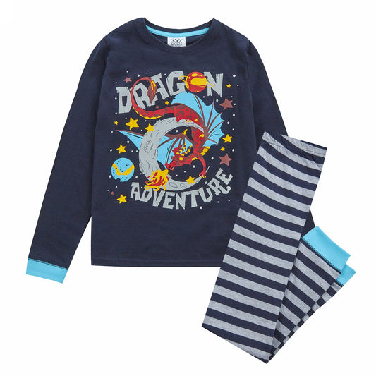4Kidz Kids 'Dragon Adventure' Pyjamas - Blue