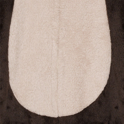 Nifty Kids Bear Fleece Onesie - Brown