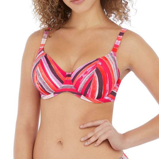 Freya Bali Bay Plunge Bikini Top - Summer Multi