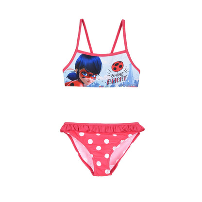 Girls Miraculous Ladybug 'Shine Bright' Bikini Set - Fushia