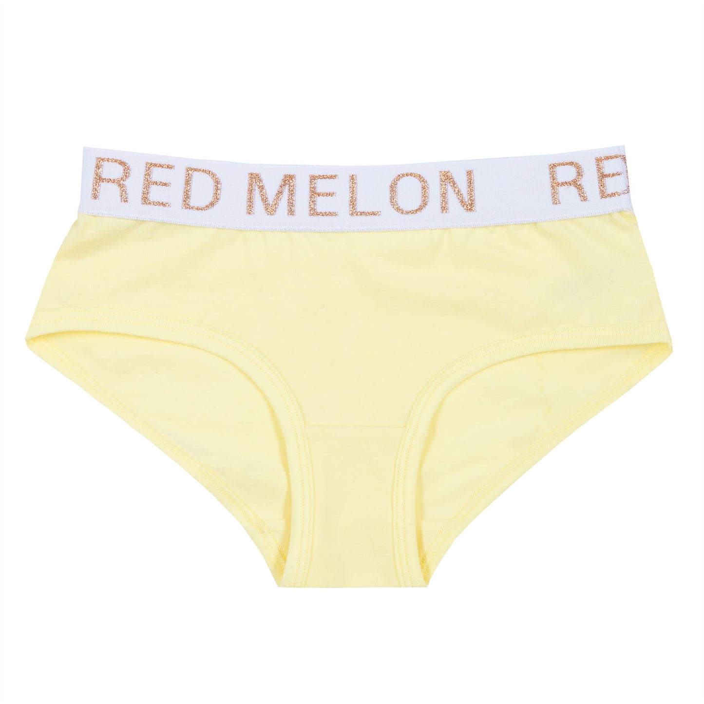 Red Melon Girls Crop Top Bra And Brief Set - Lemon